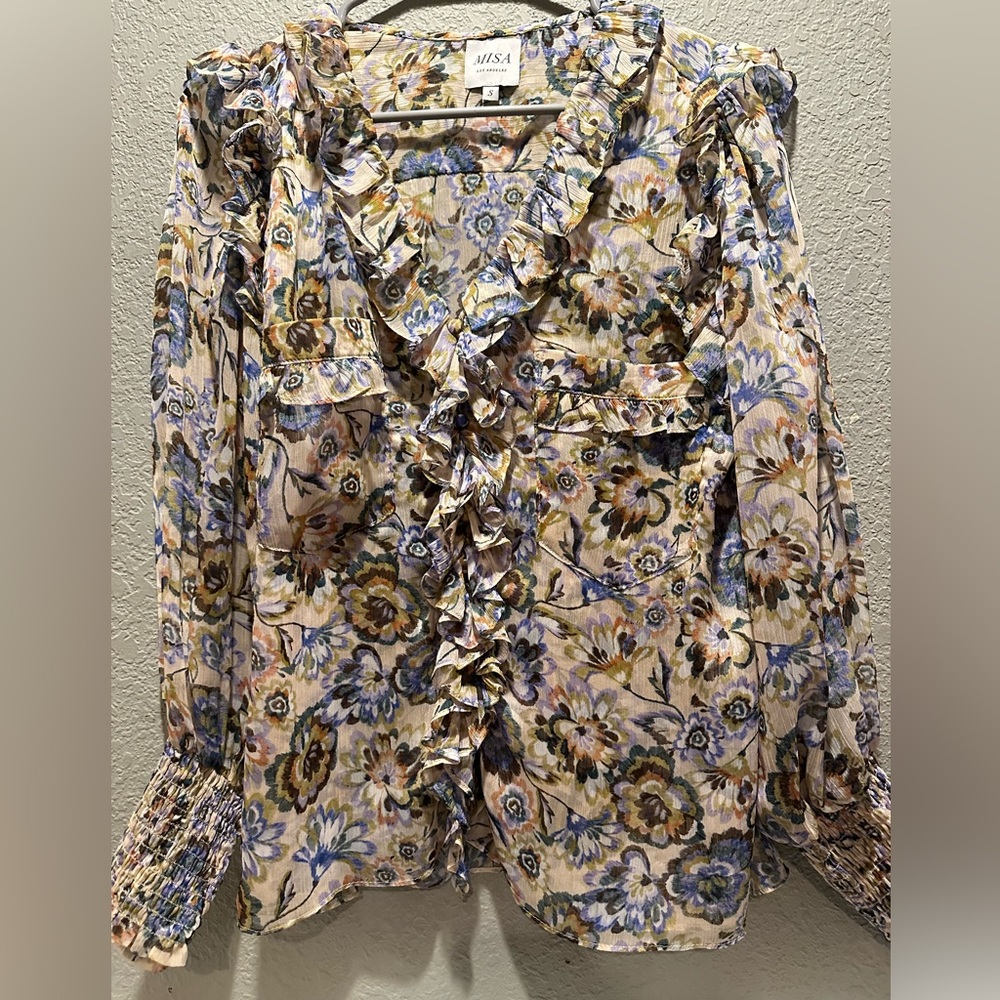 MISA LOS ANGELES Ruffle top